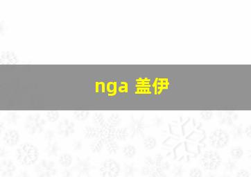 nga 盖伊